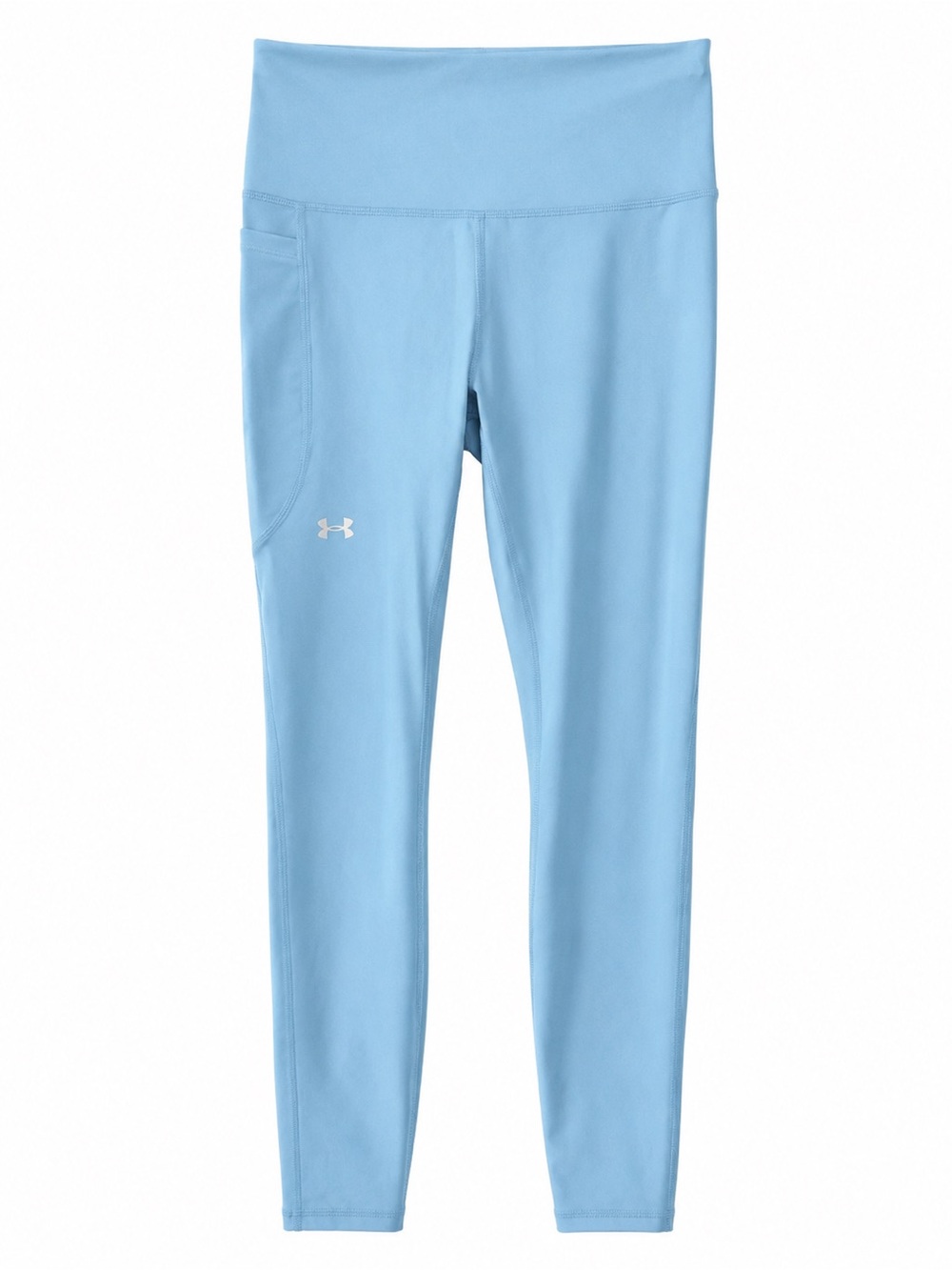 Under Armour Light Blue Performance Leggings with Side Pocket - Size S